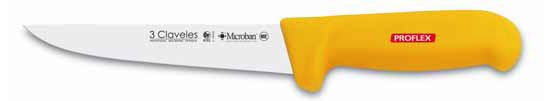 Cuchillo carnicero estrecho 18 cm amarillo Cuchillo carnicero estrecho 18 cm amarillo