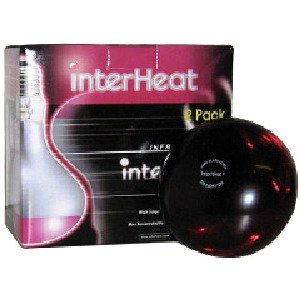 Bombilla Interheat 100 watt, roja, 2 unidades Bombilla Interheat 100 watt, roja, 2 unidades