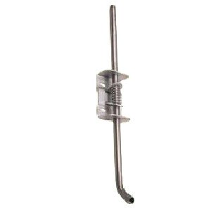 Soporte para un chupete con muelle, regulable, tubo de acero inoxidable, 62 cm Soporte para un chupete con muelle, regulable, tubo de acero inoxidable, 62 cm