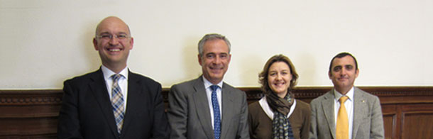 Isabel García Tejerina, Juan Carlos Castillejo, Santiago de Andrés y Alfonso Las Heras