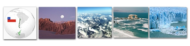 Entre la Cordillera de los Andes por el este, el Océano Pacífico en el oeste, el Desierto de Atacama por el norte y los grandes glaciares en el sur, se encuentra Chile.