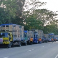 Stopover for checking of animals and refilling of drinkers halfway to Tagkawayan, Quezon.