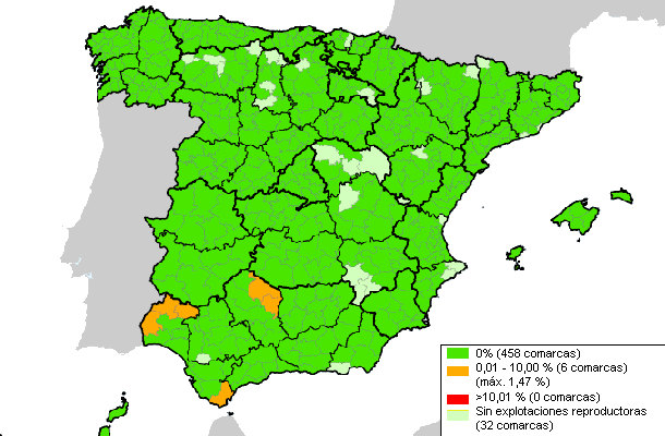Situación de la enfermedad de Aujeszky en España (2011)