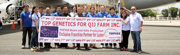 TOPIGS Filipinas envió 1.164 reproductores a QJJ Farm