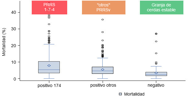 Mortality by PRRSv status