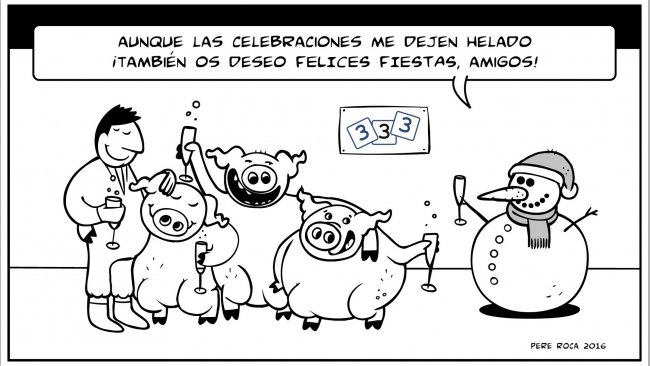 ¡El equipo de 333 os desea felices Fiestas!