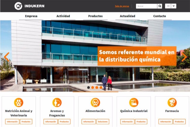 Indukern&nbsp;lanza su nueva web corporativa.
