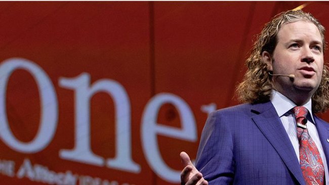 Dr. Mark Lyons, presidente y CEO de Alltech, en ONE: The Alltech Ideas Conference (ONE18) que se celebró en mayo de 2018 en Lexington (Kentucky, EE. UU.).