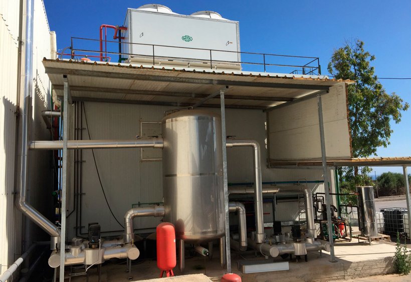 Condensador evaporativo.