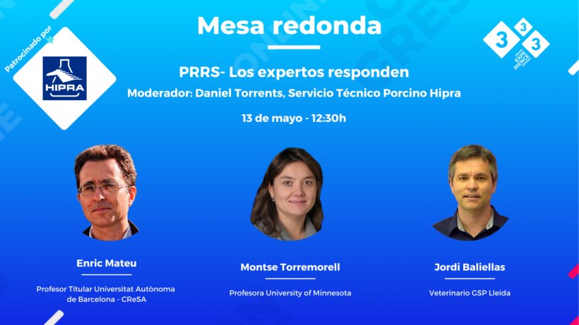 Mesa Redonda sobre PRRS con M. Torremorell, E. Mateu y J. Baliellas
