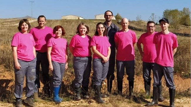 De izquierda a derecha, Raquel Gallo, Mikel Ferreres, Sonia Martínez, Torunn Aasmundstad, Aida Osuna, Emmanuel Fortin, Bjørn Olav Vennatro, Wilfried Bouquet, Aurélien Aveline.