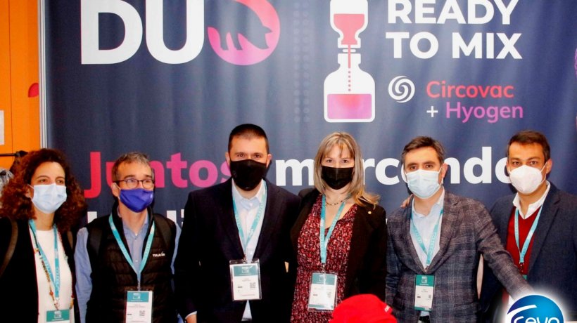 DUO, la combinaci&oacute;n de Hyogen y Circovac, fue protagonista en el stand de Ceva durante PorciForum 2022
