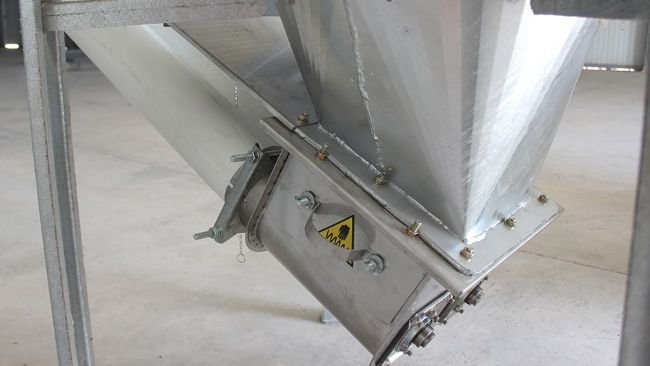 Cajetín de acero inoxidable de diámetro 125mm con doble salida