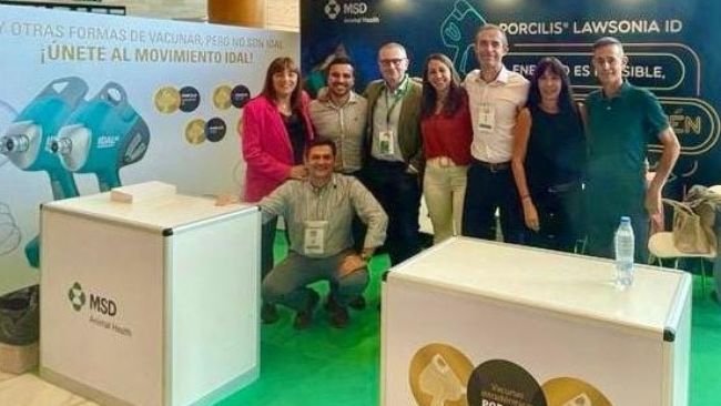 Stand comercial de MSD Animal Health en el XLI Congreso de Anaporc.