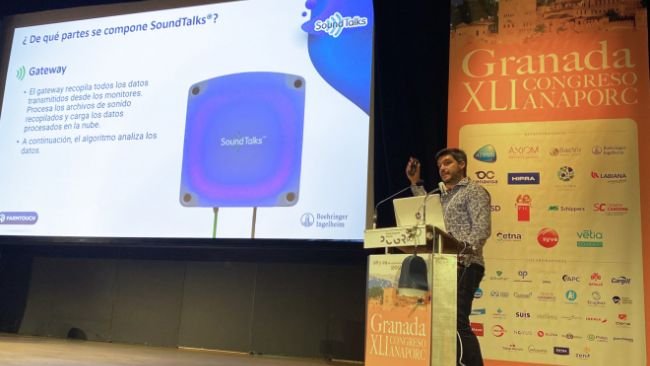 Ponencia bajo el título “Soundtalks, de la prevención a la predicción” a cargo de Francisco Gonzalvo, asesor técnico veterinario del equipo de porcino de Boehringer Ingelheim.