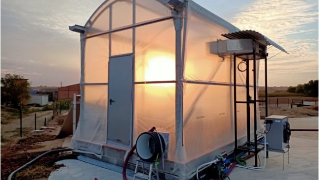 Invernadero solar de alto rendimiento de Agrotech para el secado de purines