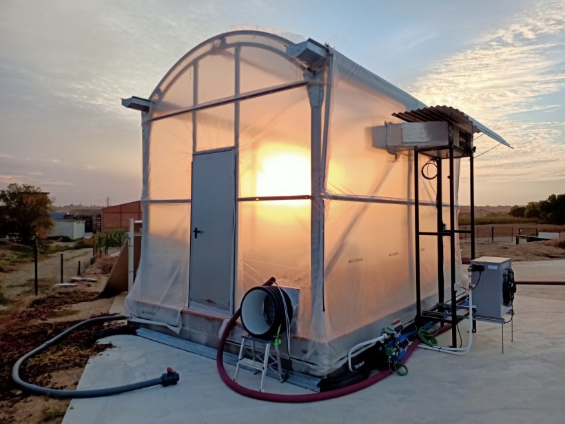 Invernadero solar de alto rendimiento de Agrotech para el secado de purines
