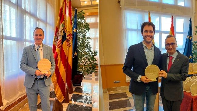 Nacho Echeverría, director de ICP, y Luis Pico, veterinario del departamento de producción de Vall Companys.