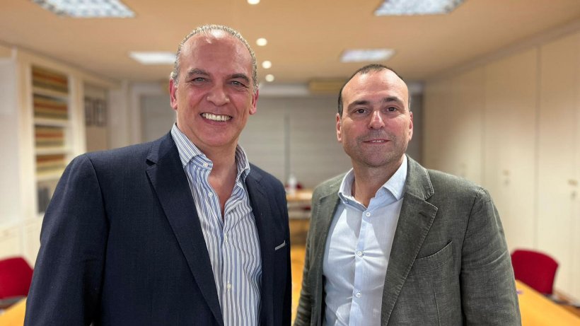 De dcha a izq, Raúl García, CEO de Montesano Extremadura, es el nuevo presidente de Iberaice y Carlos Díaz, CEO de Chacinerías Díaz, el vicepresidente.