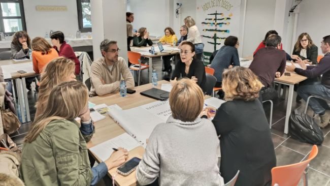 Emprendedoras agrarias participan en una reunión del 'Living Lab' español de GRASS CEILING. ©GRASS CEILING