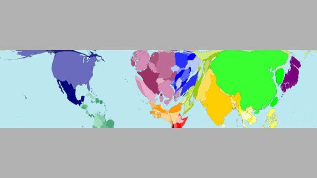 Carte de la consommation mondiale de viande
