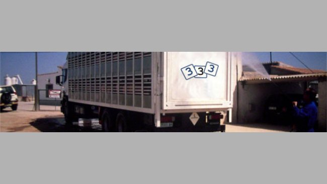 Désinfection d'un camion