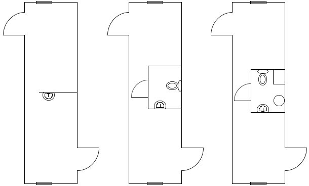 Exemples de conceptions de vestiaires.