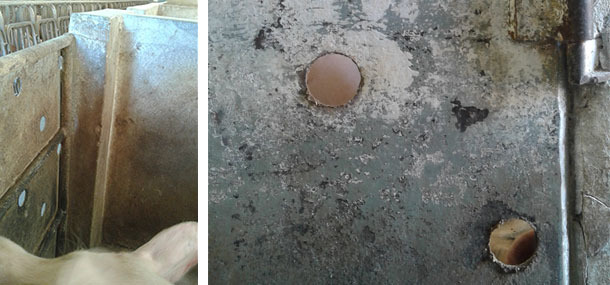 Trous dans les portes