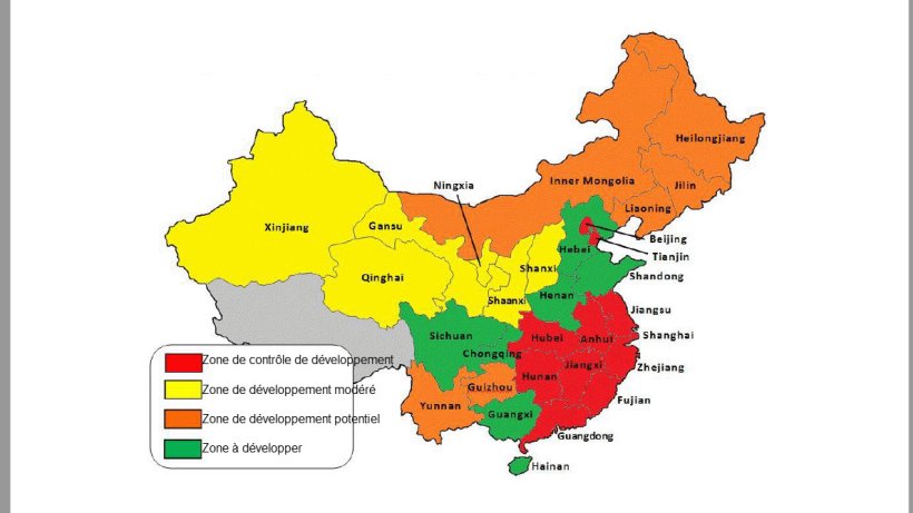 China environmental control zones