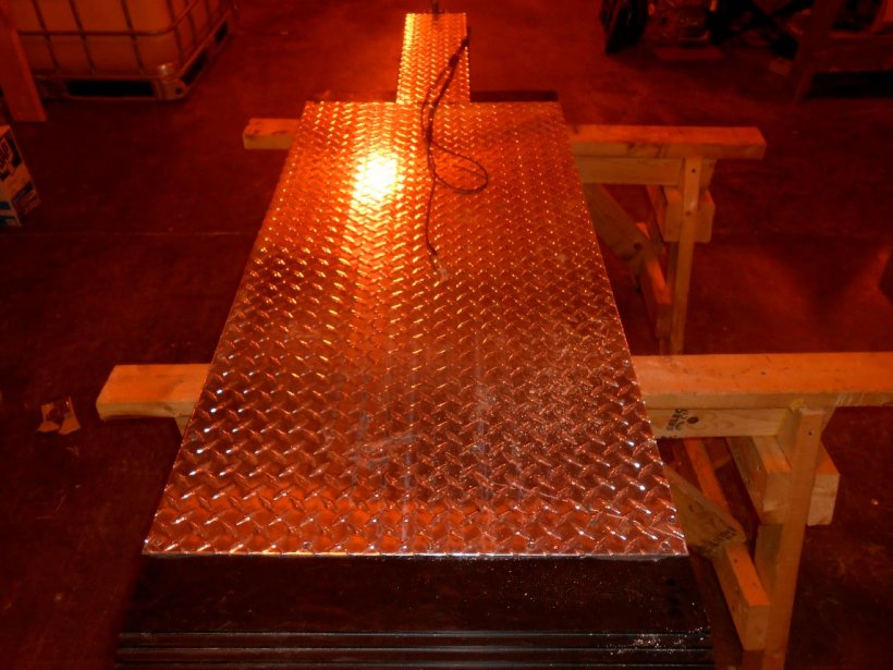 Figure 1 &ndash; Prototype actuel de la plaque de refroidissement Purdue.
