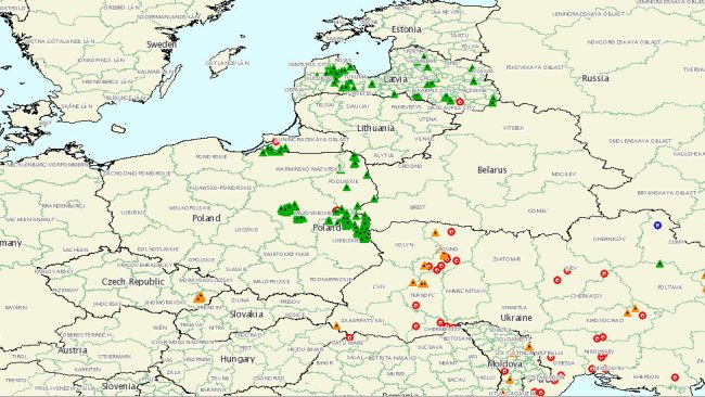 Eclosions de peste porcine africaine en Europe en 2018. Source : OIE, actualisé le 26/01/2018