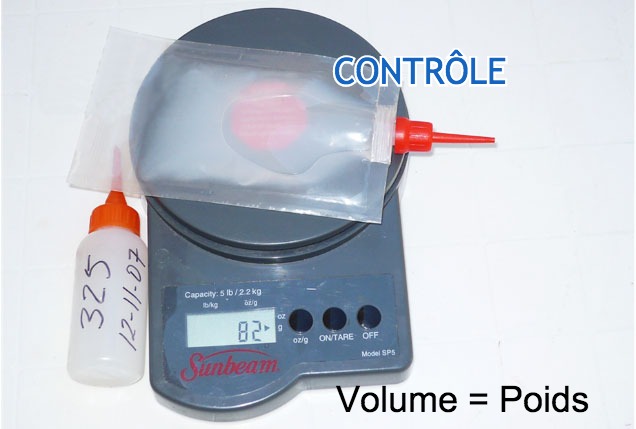 Photo 3. Poids de la dose corrig&eacute;e
