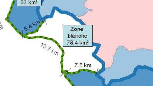 Carte : limites de zones et tracé des clôtures