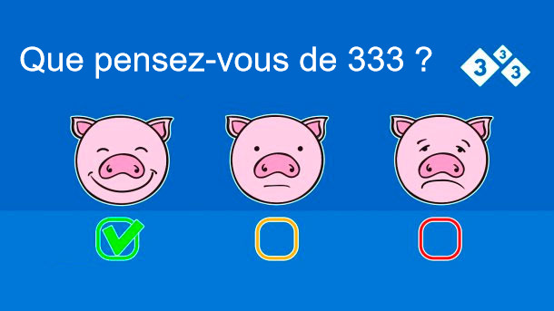 que pensez-vous de 333
