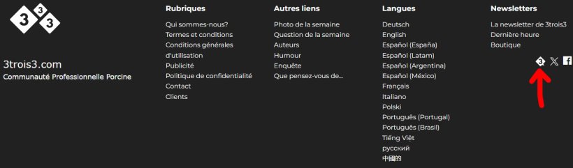 Exemple d'emplacement du nouveau logo
