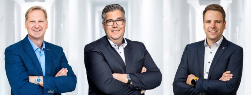 De gauche à droite : Jens Albartus, Dirk Krumdieck and Tobias Gerweler.