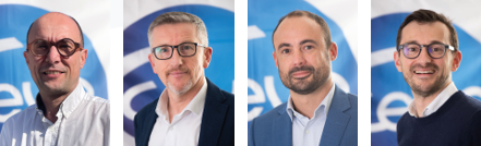 De gauche à droite : Stéphane Gobbi, Christophe Poac, Thibaut Cauderlier et Simon Mouchel.