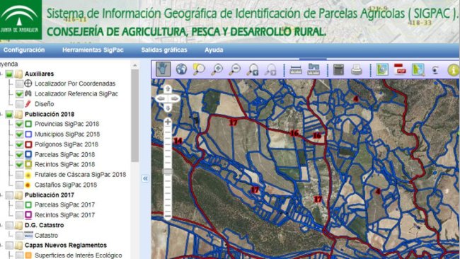 El Sistema de Información Geográfica de Parcelas Agrícolas es un registro público de carácter administrativo que contiene información de las parcelas susceptibles de beneficiarse de las ayudas comunitarias.
