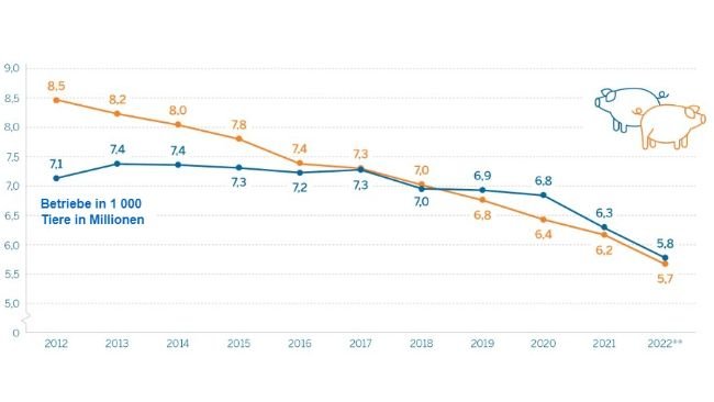 Granjas porcinas* y censo en Renania del Norte-Westfalia a 3 de noviembre. Fuente: IT NRW.
*Granjas con al menos 50 cerdos o al menos 10 cerdas reproductoras.