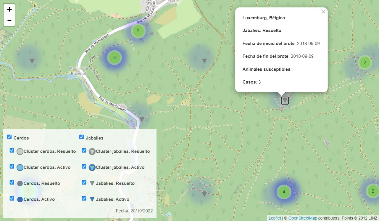 Mapa interactivo PPA