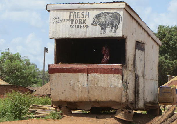 Carnicería en Gulu, Uganda