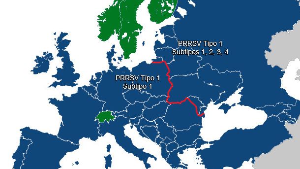 Diversidad de PRRSV en Europa