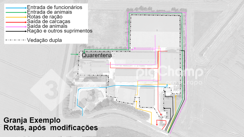 Imagem&nbsp;3. Rotas de movimento, ap&oacute;s redesenho da rota.

