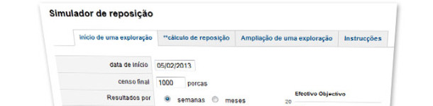 Simulador de reposi&ccedil;&atilde;o