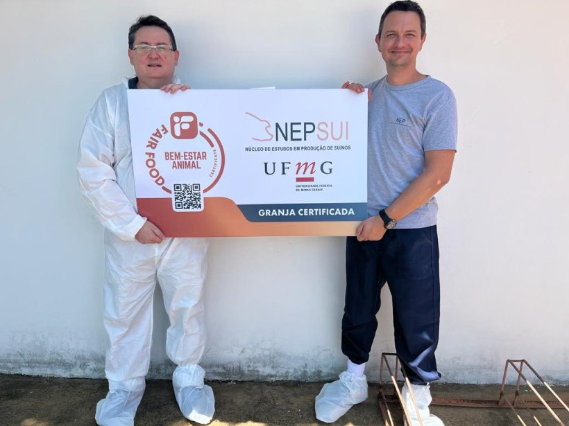 Imagem 1: Prof Dalton Fontes, Consultor da FairFood, e o prof Bruno Silva.
