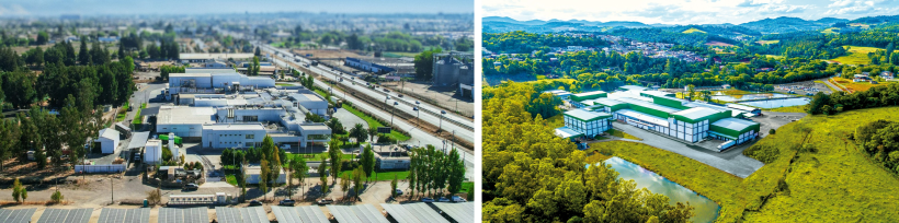 Esquerda: Empresa Chilena Coexca S.A; Direita: Master Unidade Cetrevi Videira
