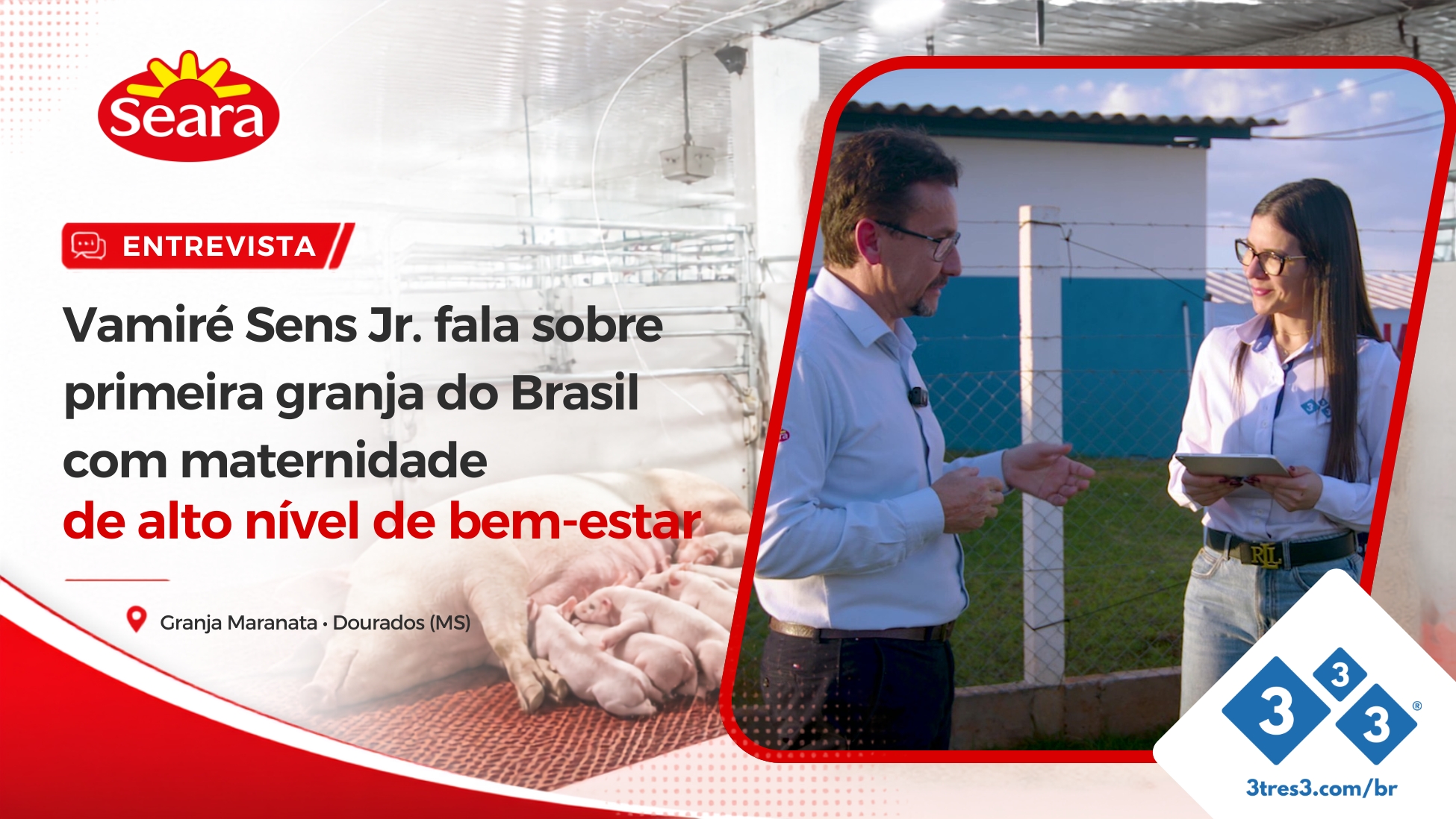 Vamiré Sens Jr fala sobre a granja de mais alto nível de bem-estar