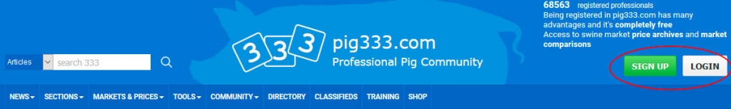 You can register or log on in 333 through these links

