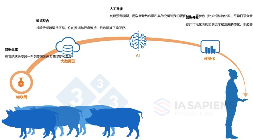 图 1.&nbsp;AI在育肥猪舍的应用。
