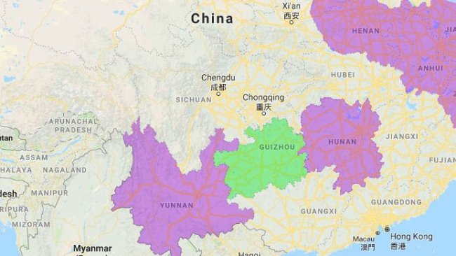 Von der ASP betroffene Provinzen, regierungsunmittelbare Städte und autonome Regionen